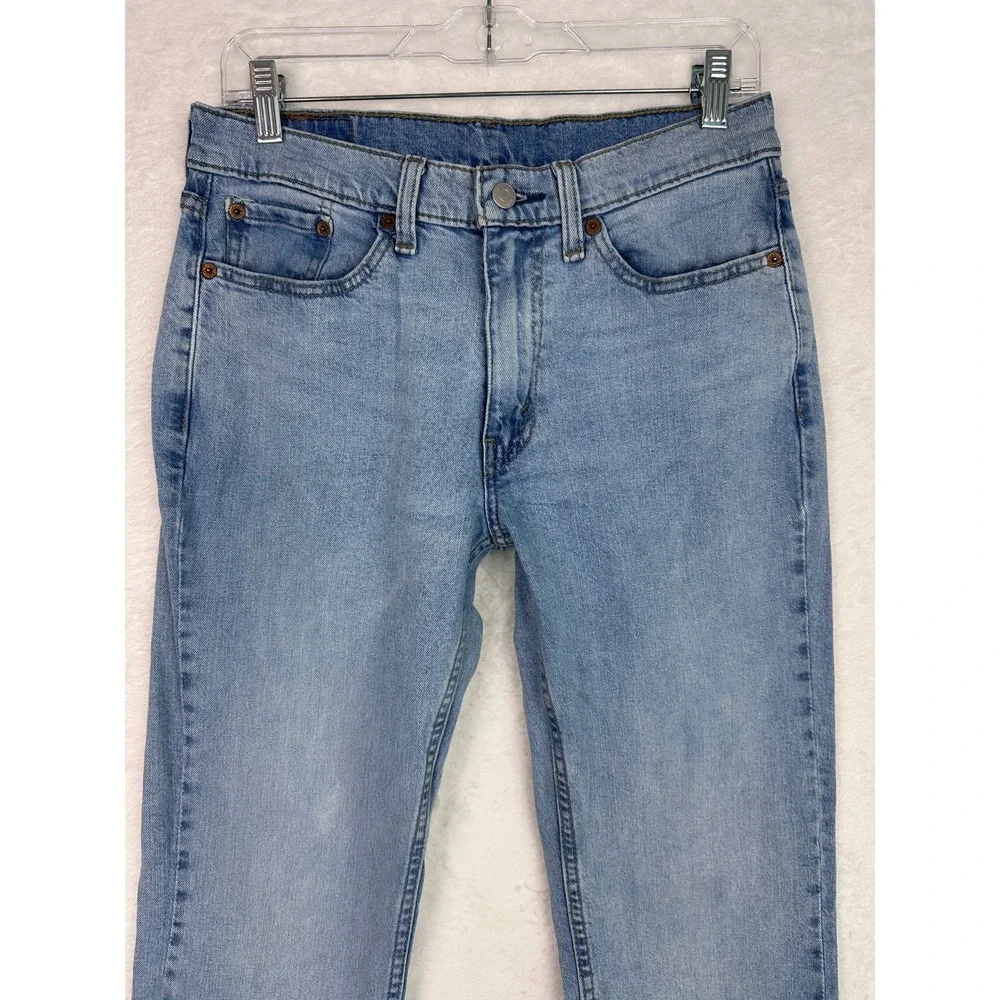 Levis 514 Straight Fit Mens Light Wash Blue Denim Jeans W30 L32